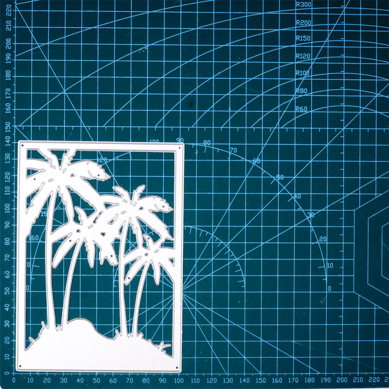 Kokorosa Metal Cutting Dies With Palm Trees Background Board