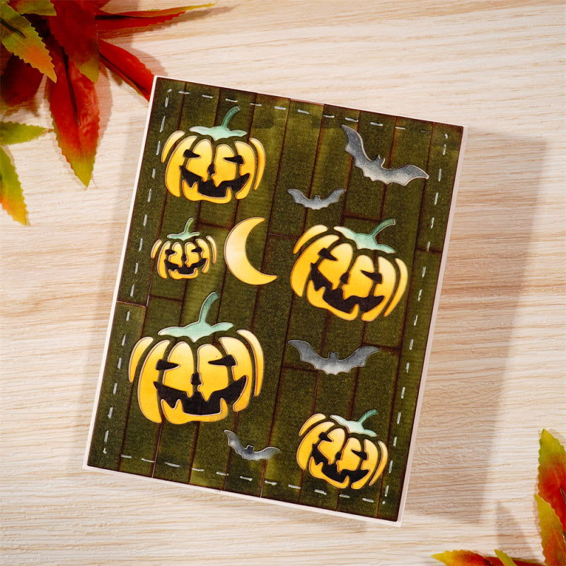 Kokorosa Metal Cutting Dies With Pumpkin Background Board