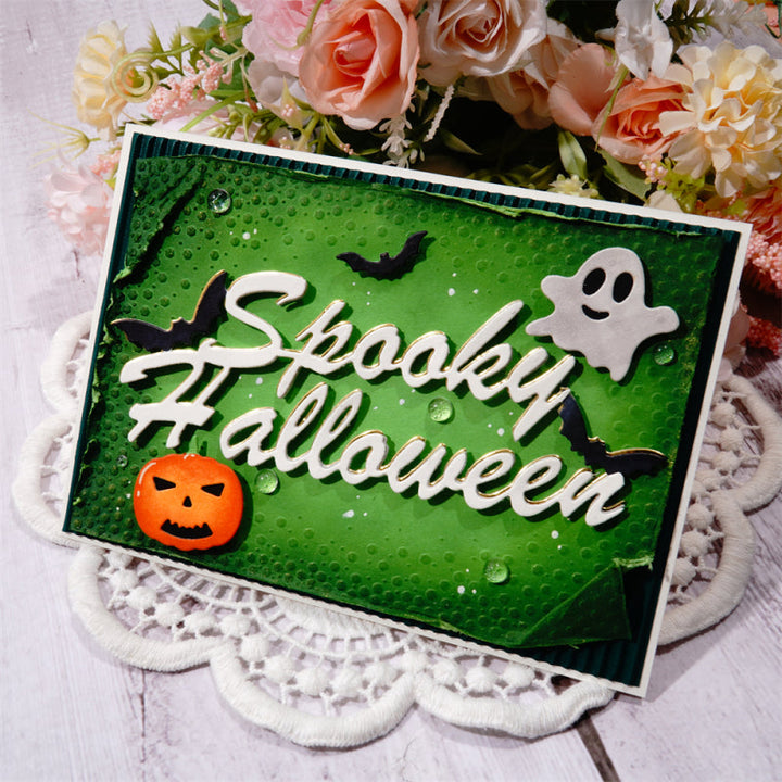 Kokorosa Metal Cutting Dies With "Spooky Halloween" Word