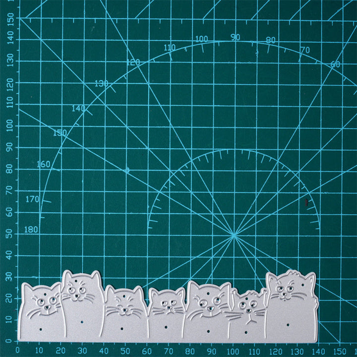 Kokorosa Metal Cutting Dies with A Row of Cats