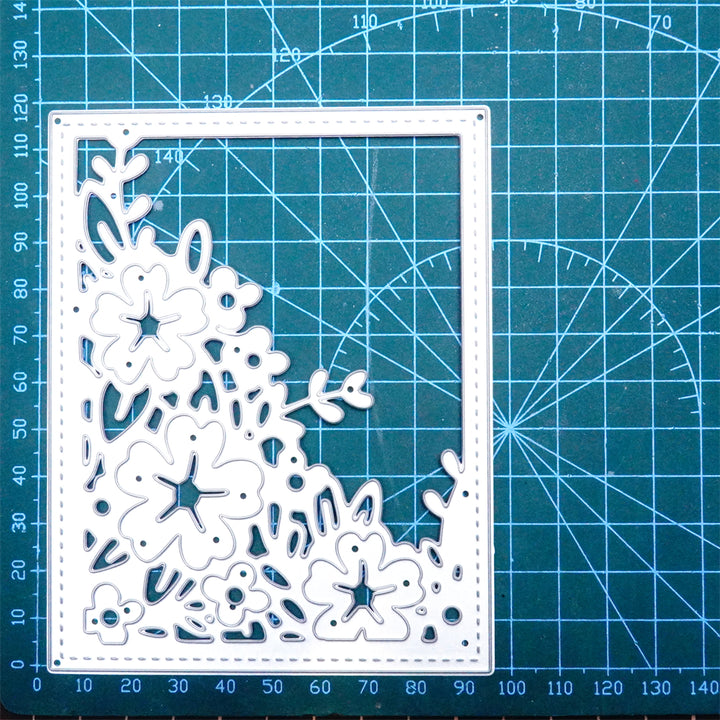 Kokorosa Metal Cutting Dies with Flower Blooming Background Board