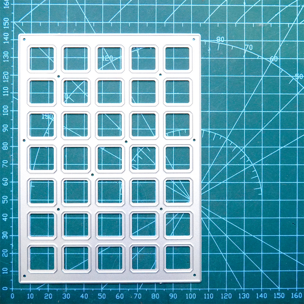 Kokorosa Metal Cutting Dies with Small Squares Background Board