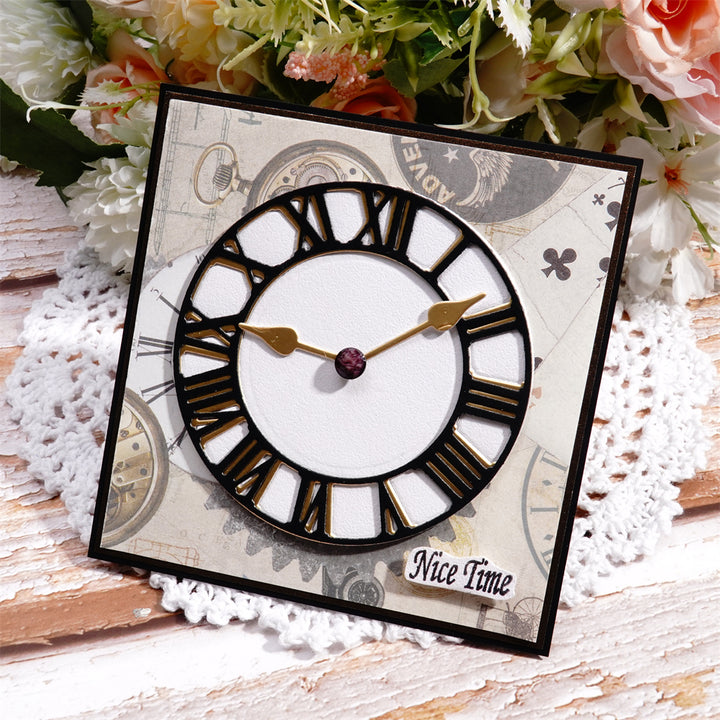 Kokorosa Metal Cutting Dies with Vintage Clock