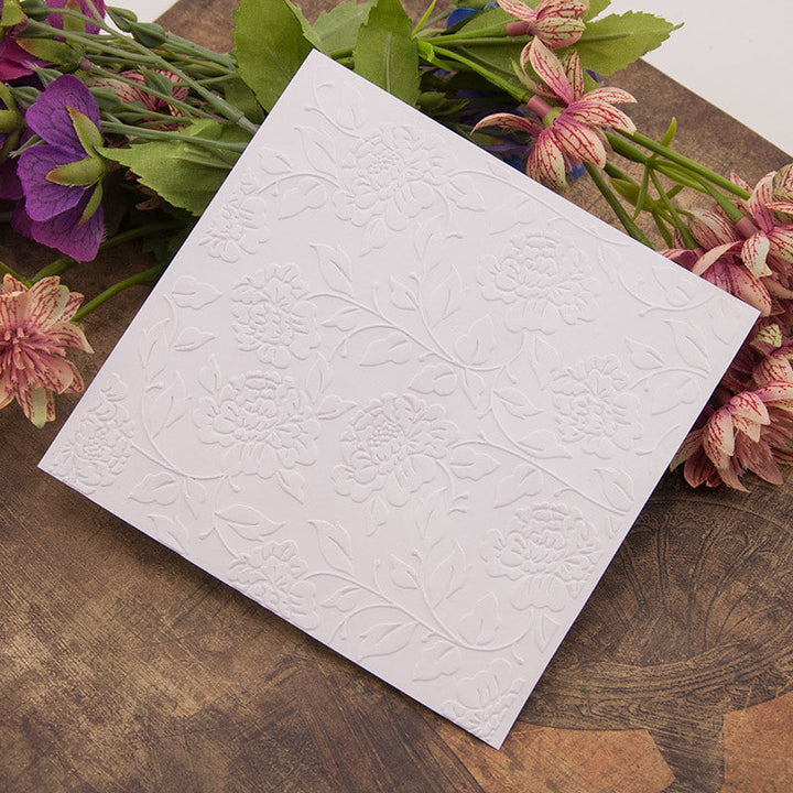 Kokorosa Peony Plastic Embossing Folder