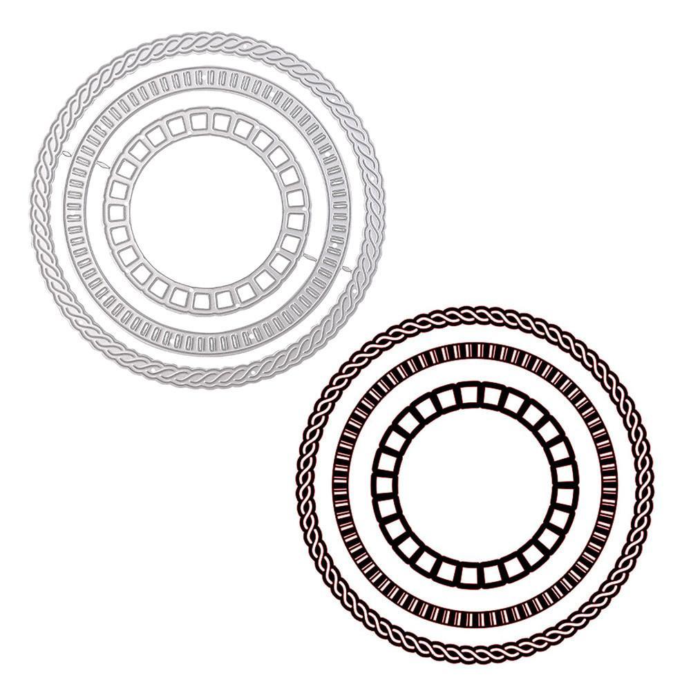 Kokorosa Stackable Spiral Pattern Circle  Metal Cutting Dies