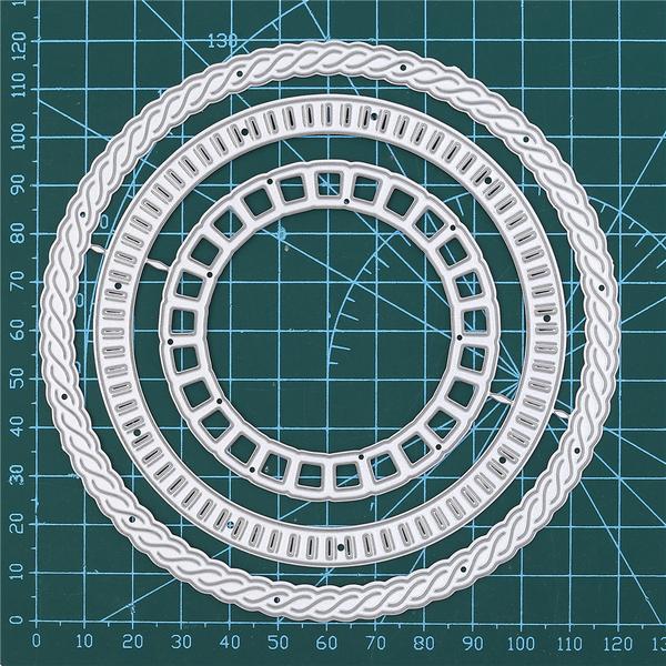 Kokorosa Stackable Spiral Pattern Circle  Metal Cutting Dies