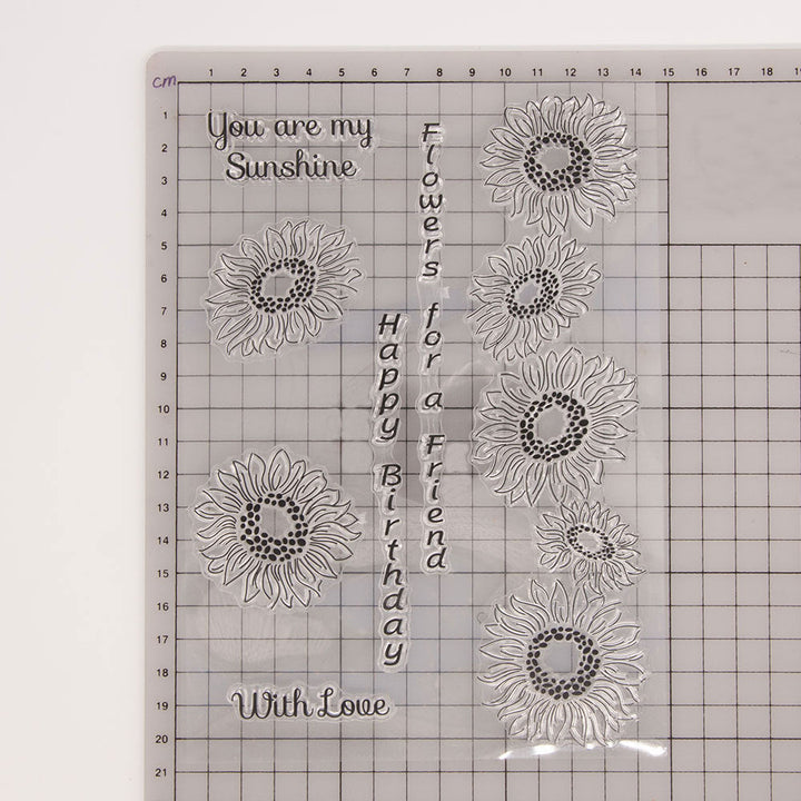 Kokorosa Sunflower Clear Stamps