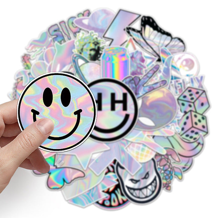 Kokorosa Laser Funny Stickers (50pcs)