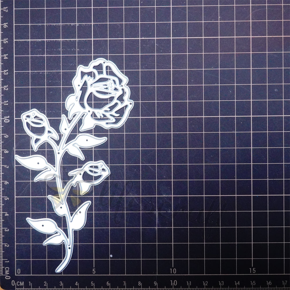Kokorosa Metal Cutting Dies with Rose Flower