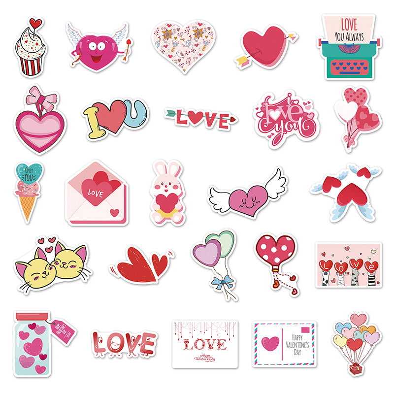 Kokorosa Lover's Letter Stickers (100pcs)