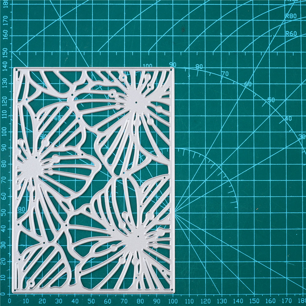Kokorosa Metal Cutting Dies with Floral Frame Background