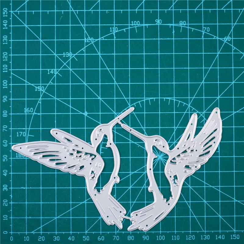 Kokorosa Love Frame & Flying Hummingbirds Metal Cutting Dies