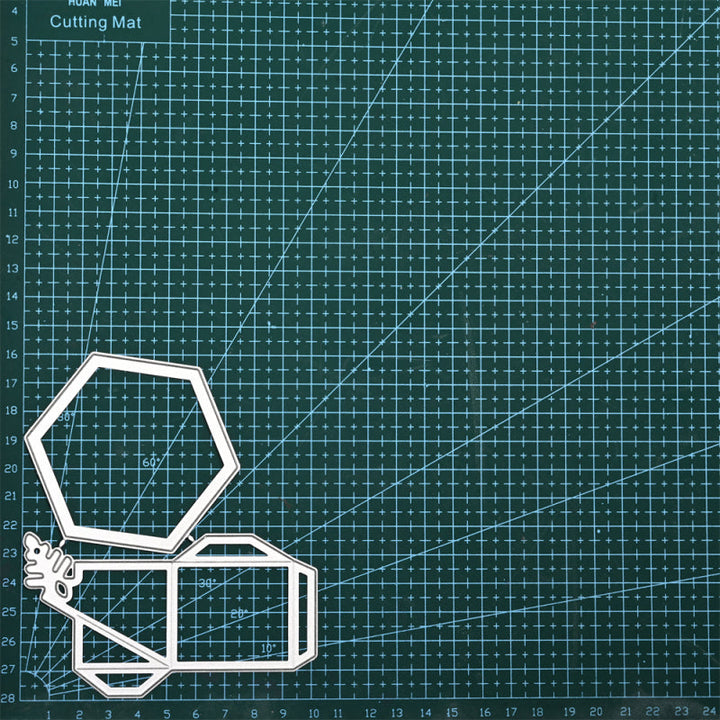 Kokorosa Metal Cutting Dies With Foldable Hexagon Box