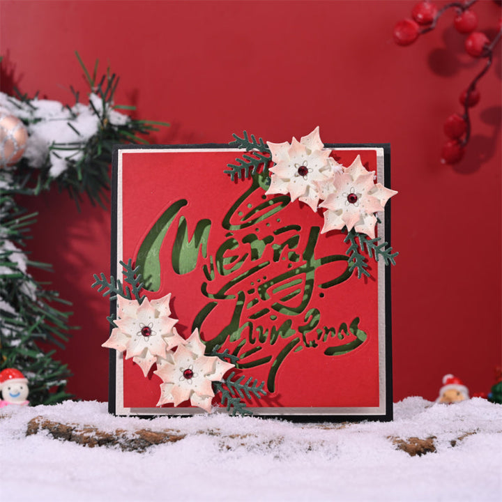 Kokorosa Metal Cutting Dies with Artistic Font "Merry Christmas" Phrase