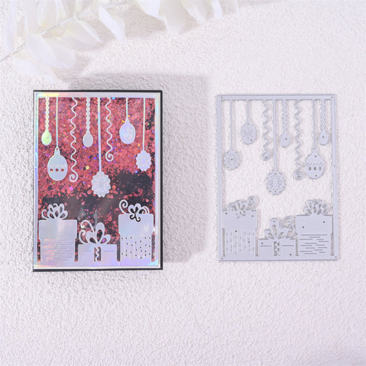 Kokorosa Metal Cutting Dies with Christmas Gift Background Board