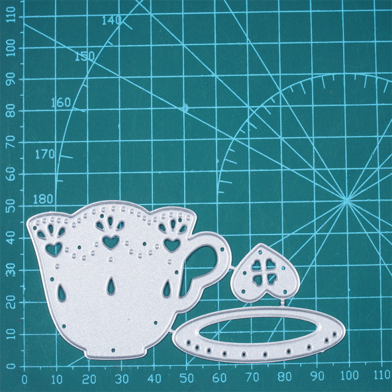 Kokorosa Metal Cutting Dies with Exquisite Afternoon Tea Cup