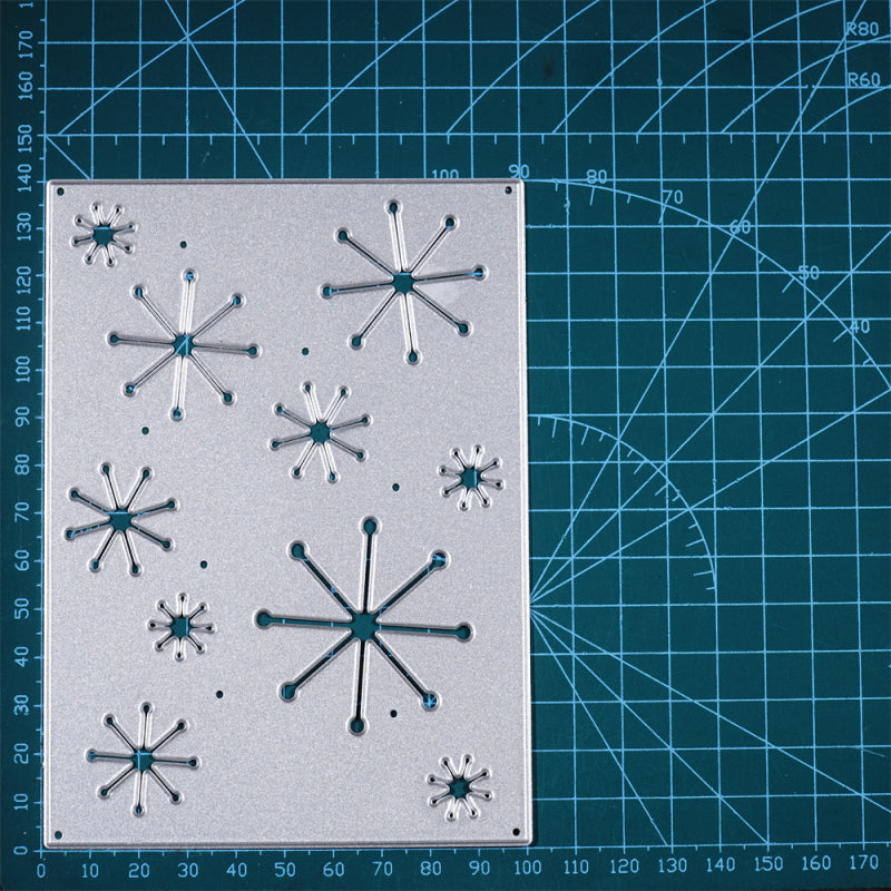 Kokorosa Metal Cutting Dies with Shining Star Snowflake Background Board