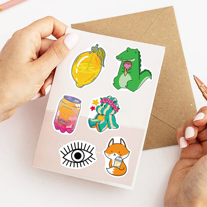 Kokorosa Multiple Cute Animals Stickers (50pcs)
