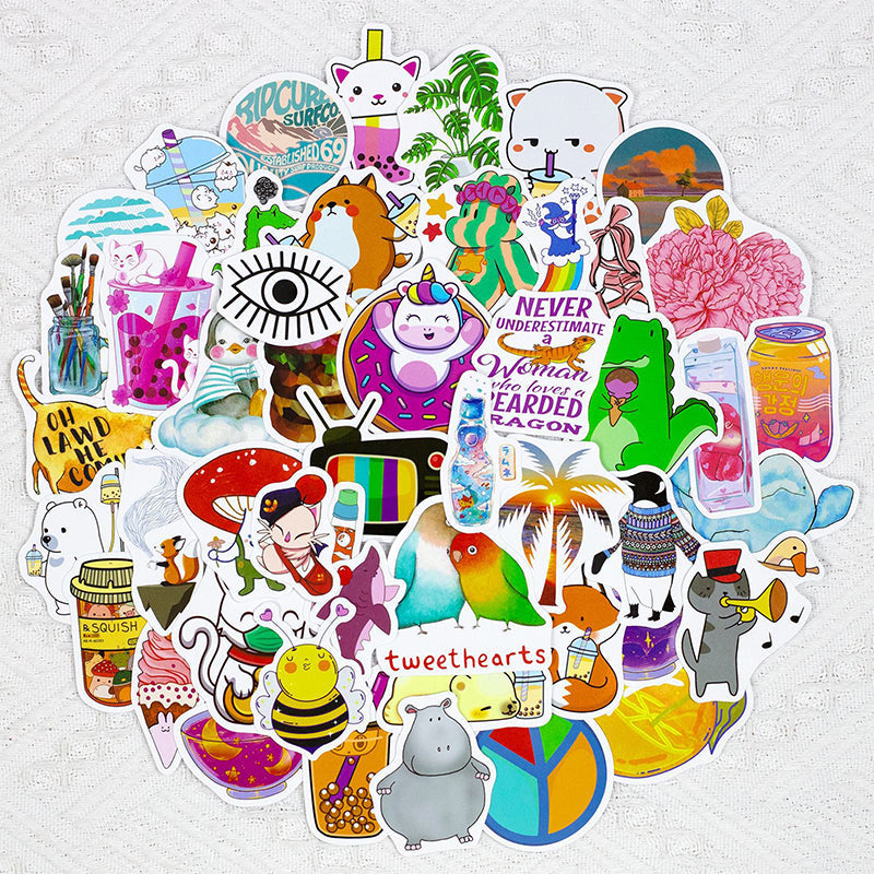 Kokorosa Multiple Cute Animals Stickers (50pcs)