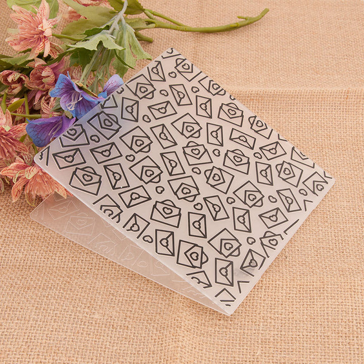 Kokorosa Little Love Envelope Plastic Embossing Folder