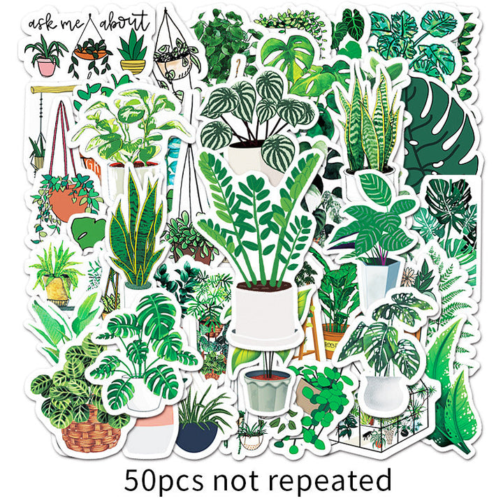 Kokorosa Potted Plants Stickers (50pcs)