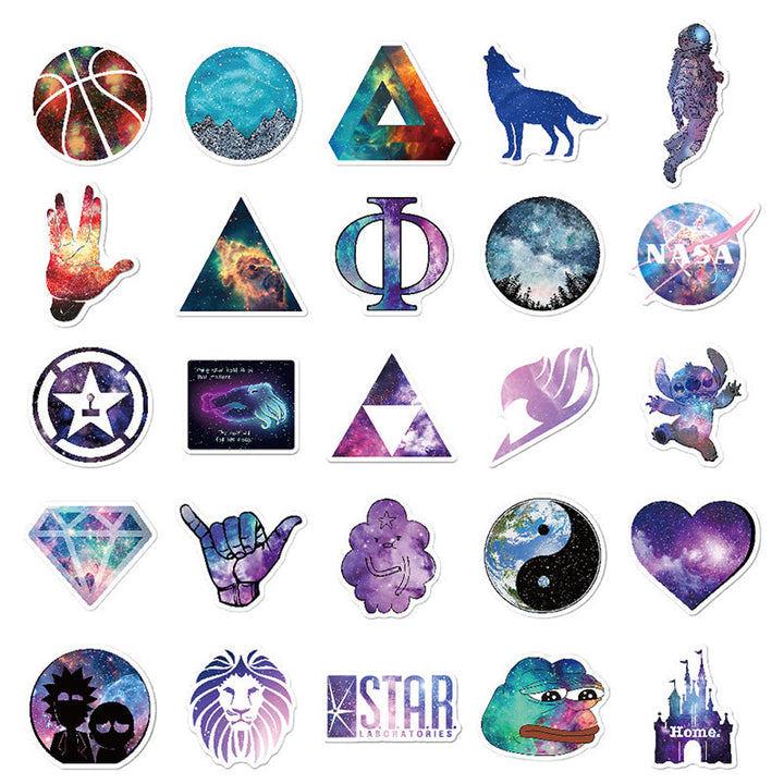 Kokorosa Purple Nebula Collection Stickers (100pcs)