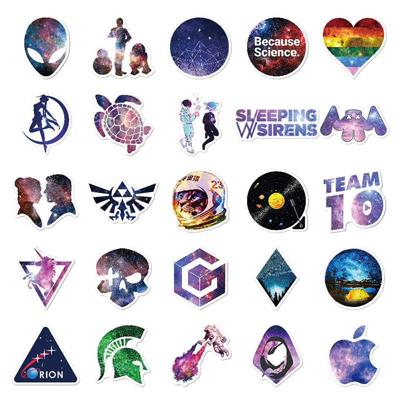 Kokorosa Purple Nebula Collection Stickers (100pcs)
