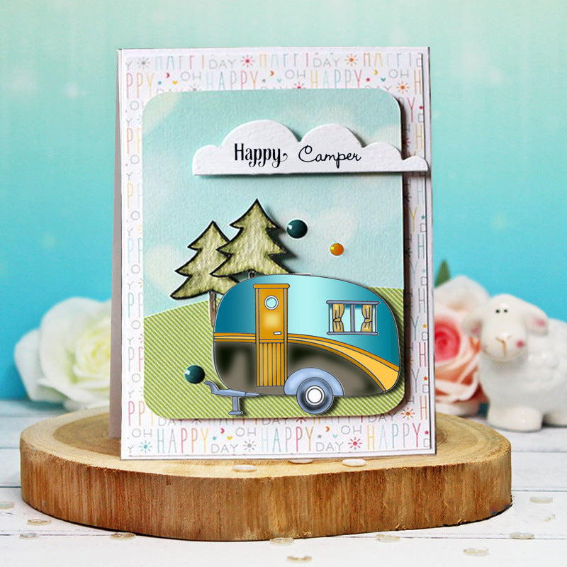 Kokorosa RV Travel Clear Stamps