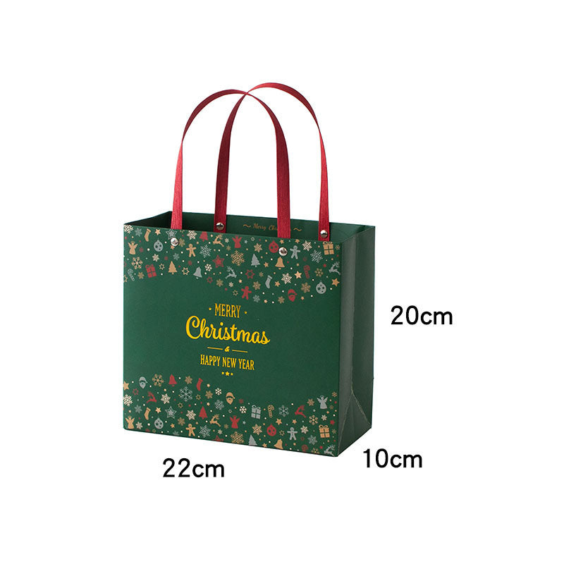 Kokorosa Retro Christmas Day Folding Gift Portable Paper Gift Bags (1 Pcs)