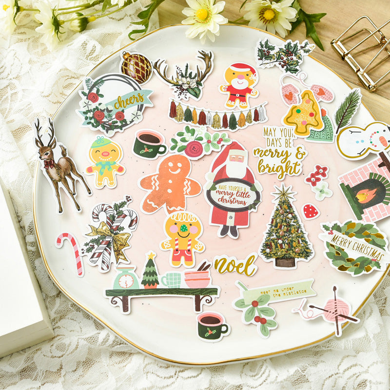 Kokorosa Self Adhesive Celebrate Christmas Stickers Handmade Crafts Decoration Stickers