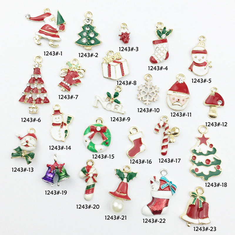 Kokorosa Shiny Christmas Element Ornaments Drip Alloy Pendant Embellishments