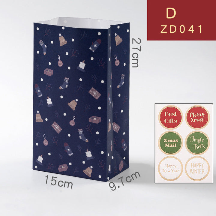 Kokorosa Sparkle Christmas Portable Gift Bags (6Pcs)
