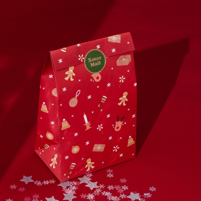Kokorosa Sparkle Christmas Portable Gift Bags (6Pcs)