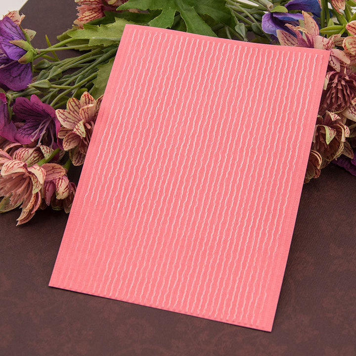 Kokorosa Straight Stripes Plastic Embossing Folder