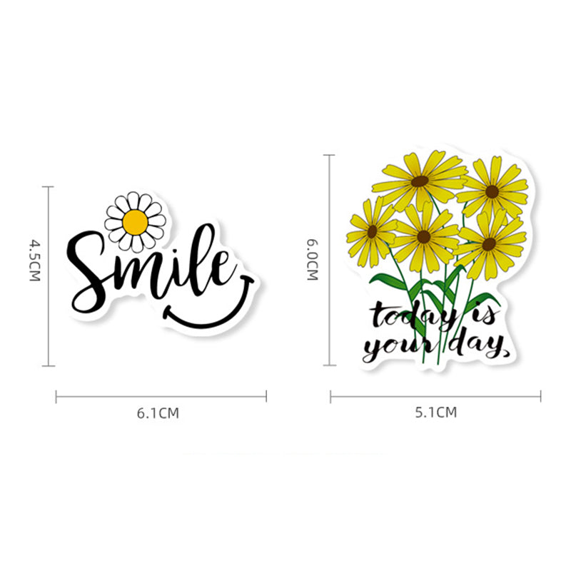 Kokorosa Sunflowers Stickers (50pcs)