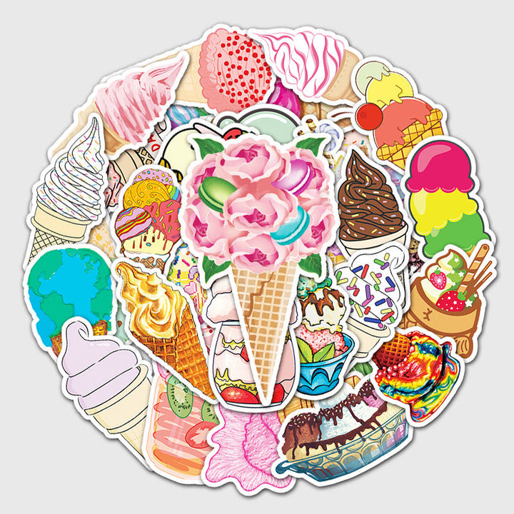 Kokorosa Sweet Ice Cream Stickers (50pcs)