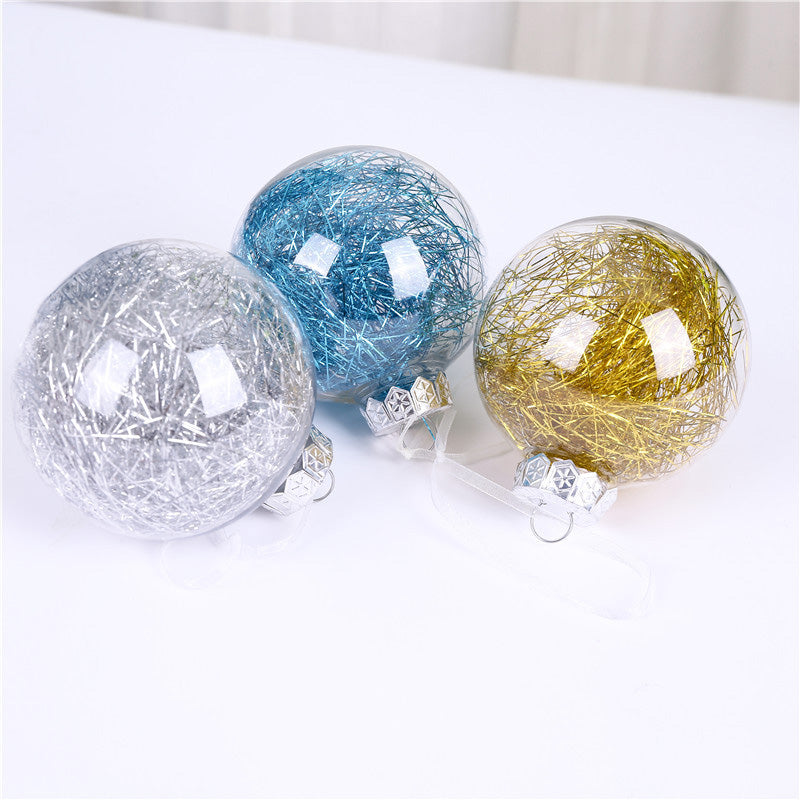 Kokorosa Tinsel Decoration Transparent Ball Christmas Tree Decoration Pendant