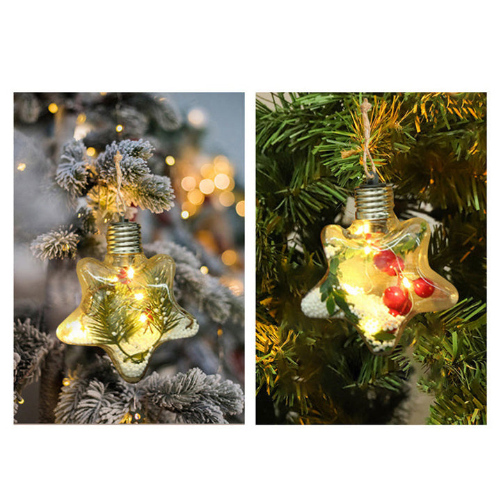 Kokorosa Transparent Star Shaped Interior Christmas Decoration Pendant