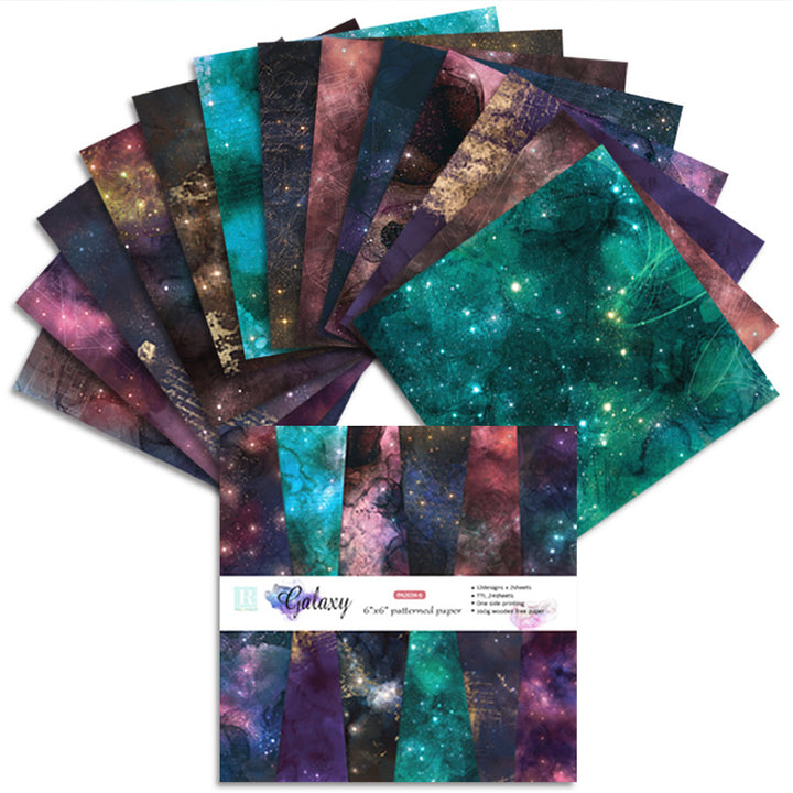 Kokorosa 24PCS  6" Universe DIY Scrapbook & Cardstock Paper