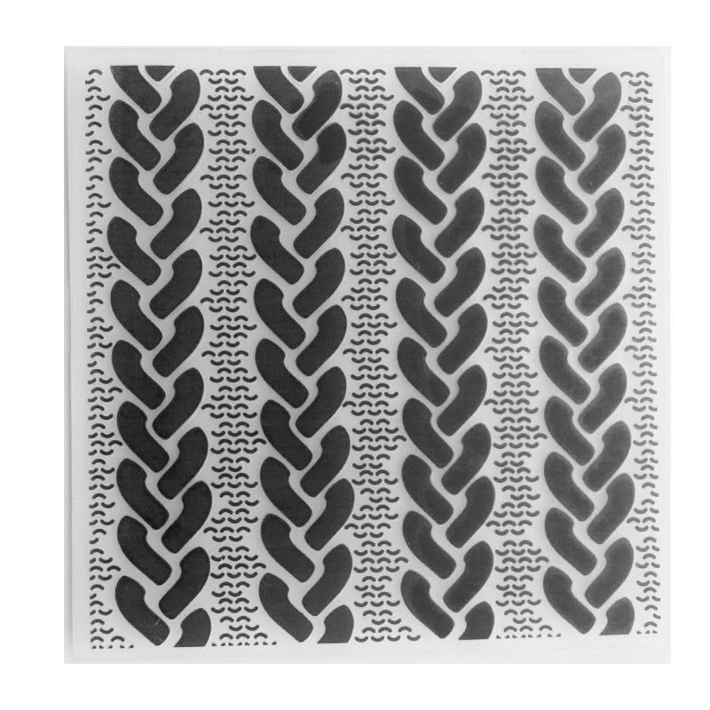 Kokorosa Weaving Pattern Plastic Embossing Folder