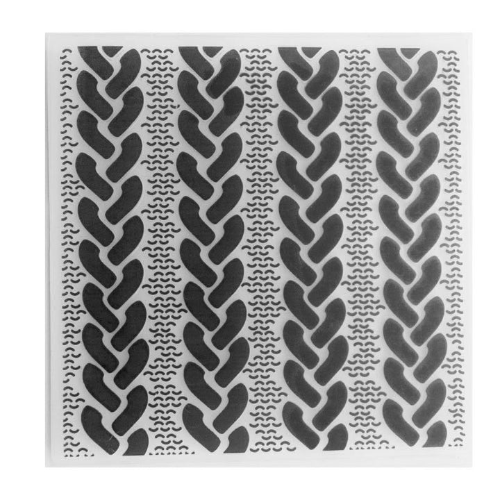 Kokorosa Weaving Pattern Plastic Embossing Folder