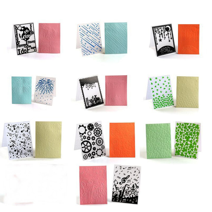 Kokorosa Clean & Simple Collection Plastic Embossed File Folder