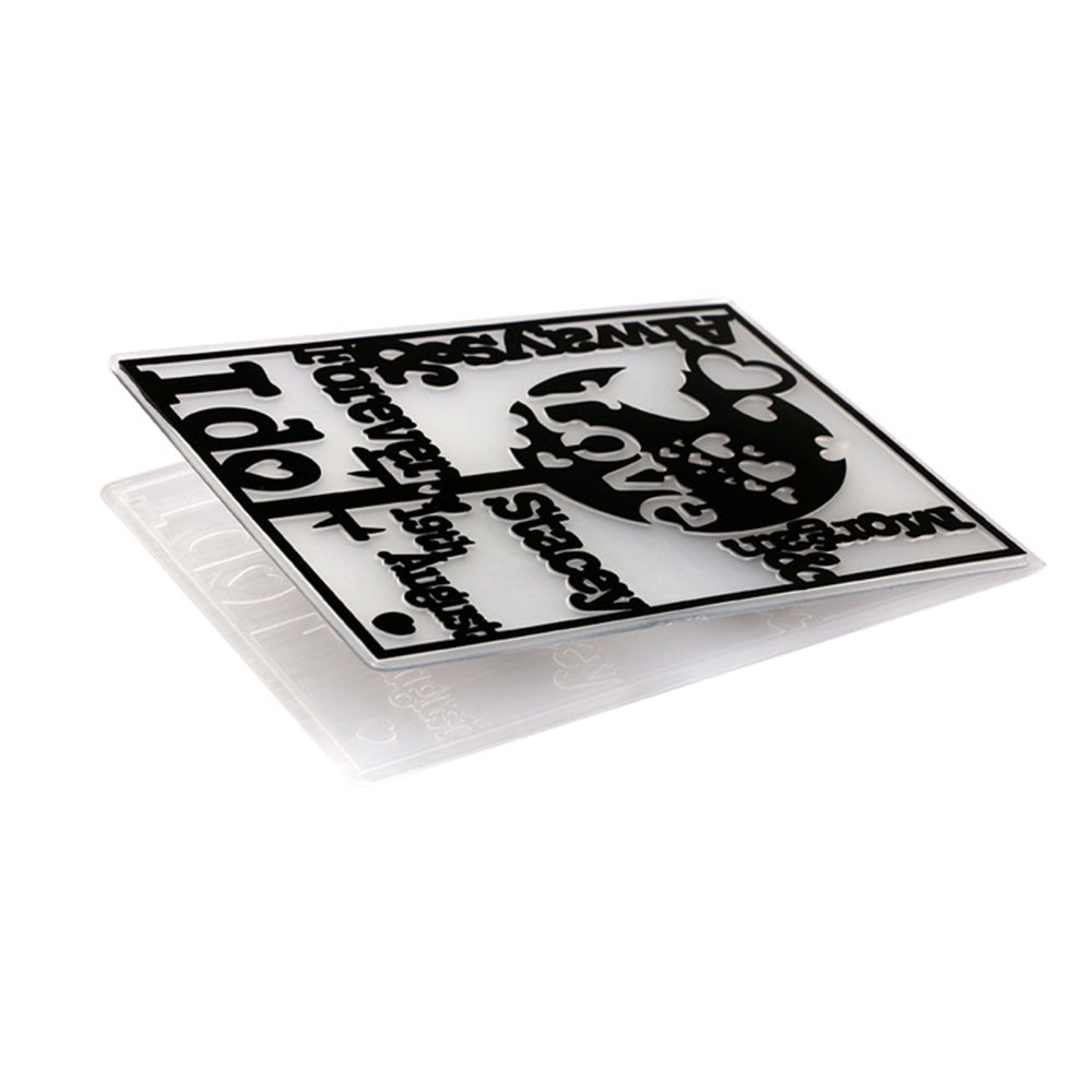 Embossed File Board Kokorosa Clean & Simple Collection Plastic Embossed File Folder ...