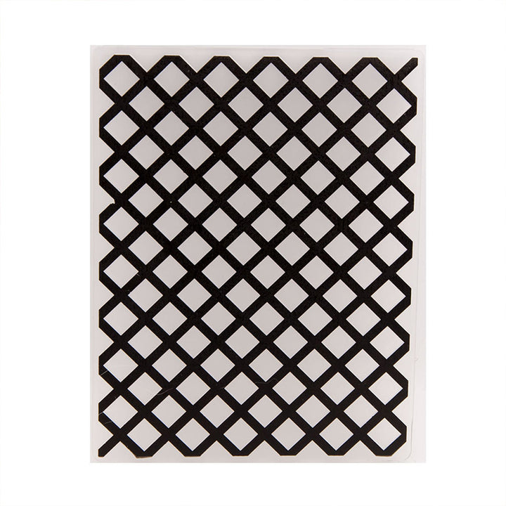 Kokorosa Grid Plastic Embossing Folder