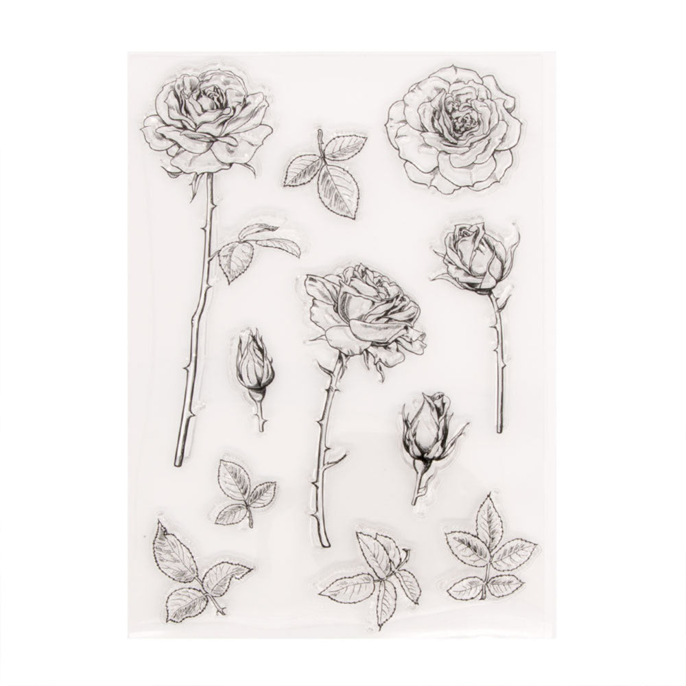 Kokorosa Delicate Roses Clear Stamps