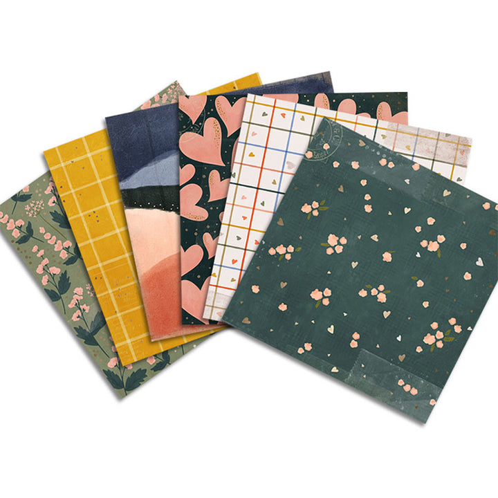 Kokorosa 24PCS  6" Enjoy Outdoor Scrapbook & Cardstock Paper