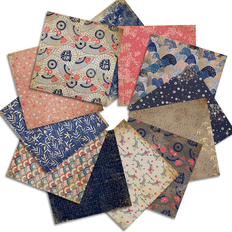 Kokorosa 24PCS  6" Vintage Japanese Style Scrapbook & Cardstock Paper