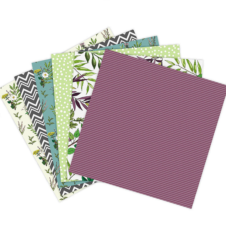 Kokorosa 24PCS  6" Purple Style Scrapbook & Cardstock Paper