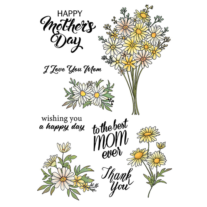 Kokorosa Happy Mother's Day Theme Dies with Stamps Set