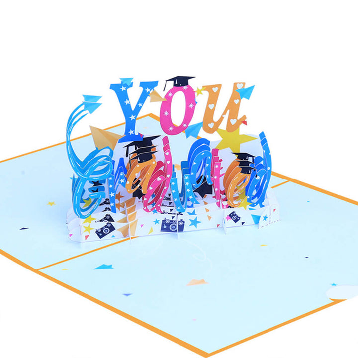 Kokorosa "Graduaed You" Word In 3D Greeting Card